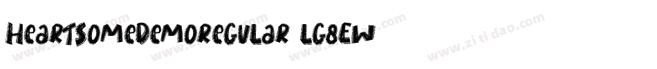 HeartsomeDemoRegular-lg8Ew字体转换