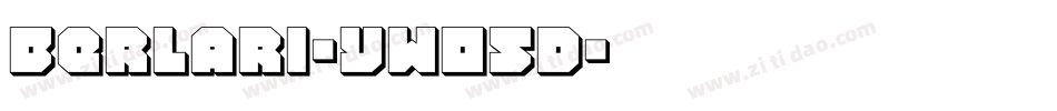 Berlari-yw05d字体转换