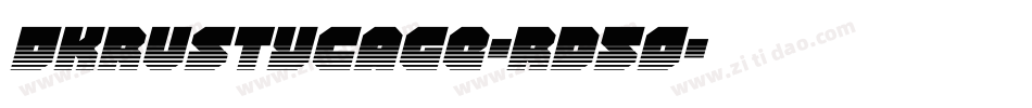 Dkrustycage-rd5O字体转换