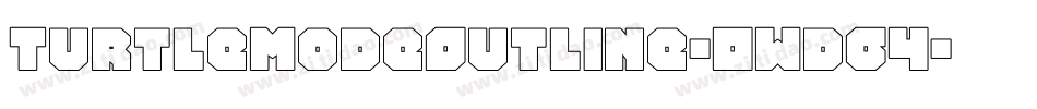 TurtleModeOutline-0Wd64字体转换