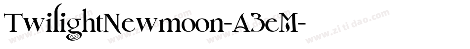 TwilightNewmoon-A3eM字体转换