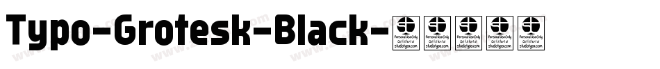 Typo-Grotesk-Black字体转换