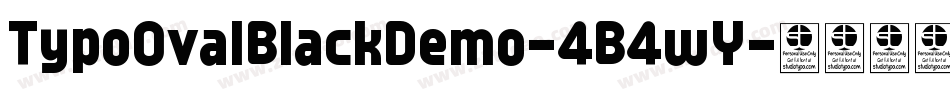 TypoOvalBlackDemo-4B4wY字体转换