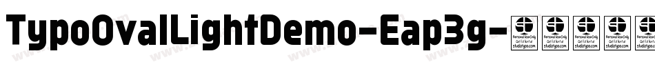 TypoOvalLightDemo-Eap3g字体转换