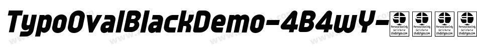 TypoOvalBlackDemo-4B4wY字体转换