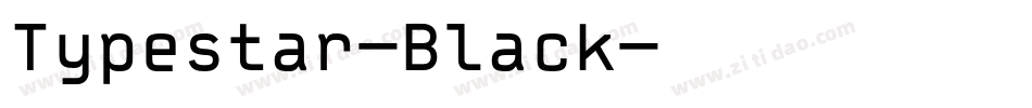 Typestar-Black字体转换