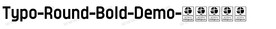 Typo-Round-Bold-Demo字体转换
