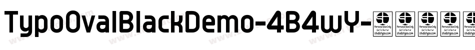 TypoOvalBlackDemo-4B4wY字体转换