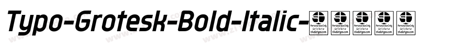 Typo-Grotesk-Bold-Italic字体转换
