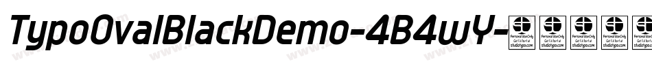 TypoOvalBlackDemo-4B4wY字体转换