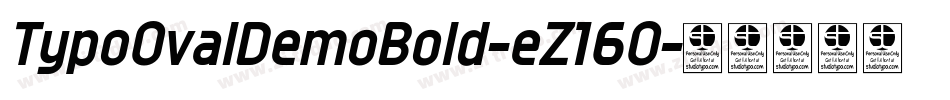TypoOvalDemoBold-eZ16O字体转换