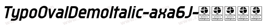 TypoOvalDemoItalic-axa6J字体转换