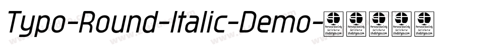 Typo-Round-Italic-Demo字体转换