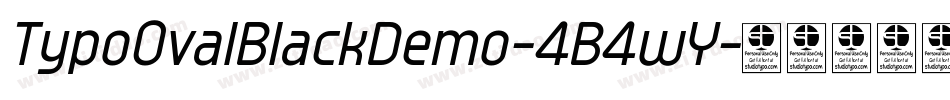 TypoOvalBlackDemo-4B4wY字体转换