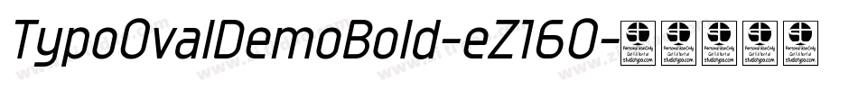 TypoOvalDemoBold-eZ16O字体转换
