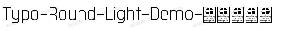 Typo-Round-Light-Demo字体转换