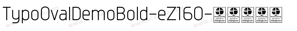 TypoOvalDemoBold-eZ16O字体转换