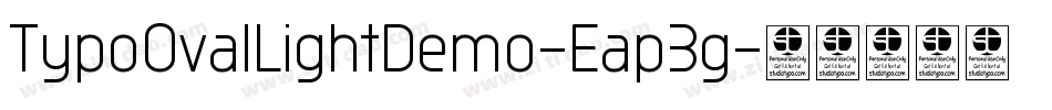 TypoOvalLightDemo-Eap3g字体转换