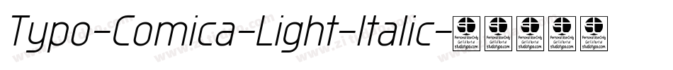 Typo-Comica-Light-Italic字体转换