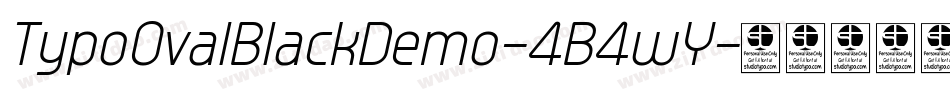 TypoOvalBlackDemo-4B4wY字体转换