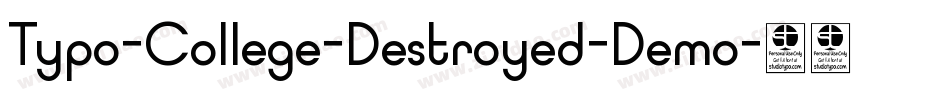 Typo-College-Destroyed-Demo字体转换