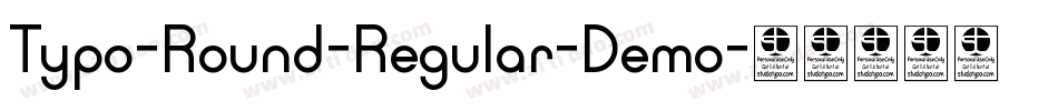 Typo-Round-Regular-Demo字体转换