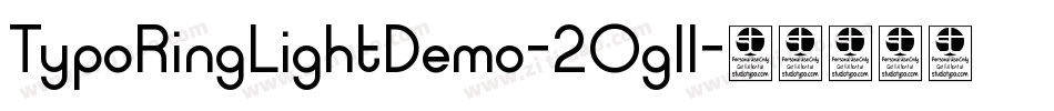 TypoRingLightDemo-2Ogll字体转换