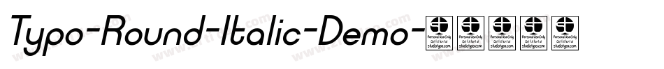 Typo-Round-Italic-Demo字体转换