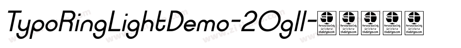 TypoRingLightDemo-2Ogll字体转换