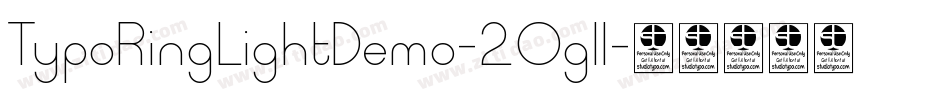 TypoRingLightDemo-2Ogll字体转换