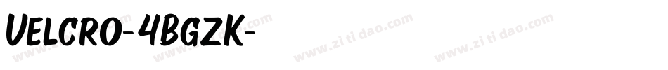 Velcro-4BgzK字体转换