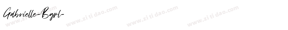 Gabrielle-Bgwl字体转换