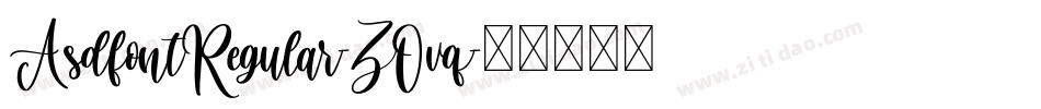 AsdfontRegular-ZOvq字体转换