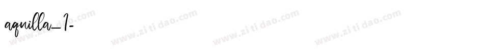 aquilla_1字体转换