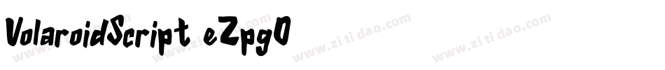 VolaroidScript-eZpgO字体转换