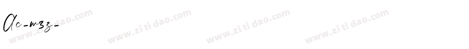 Ac-w3z字体转换