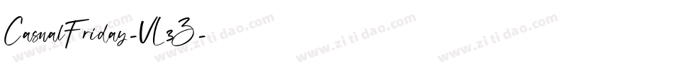 CasualFriday-VL3Z字体转换