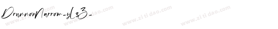 DrummonNarrow-yL3Z字体转换