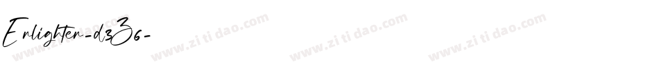 Enlighten-d3Z6字体转换