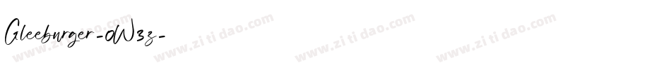 Gleeburger-0W3z字体转换