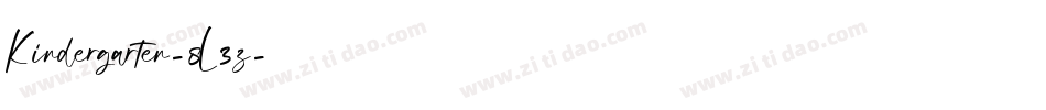 Kindergarten-8L3z字体转换