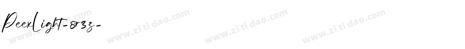 PeexLight-8r3z字体转换