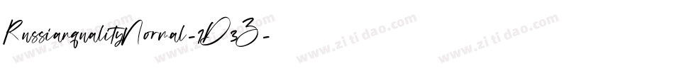 RussianqualityNormal-1D3Z字体转换