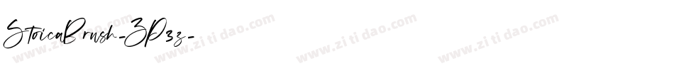 StoicaBrush-ZP3z字体转换