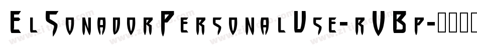 ElSonadorPersonalUse-rVBp字体转换