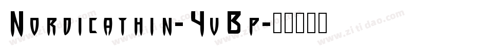 Nordicathin-4vBp字体转换