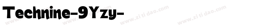Technine-9Yzy字体转换