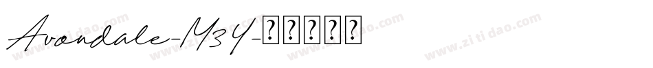 Avondale-M3Y字体转换 Avondale-M3Y字体转换