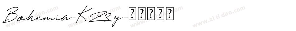Bohemia-KZ3y字体转换