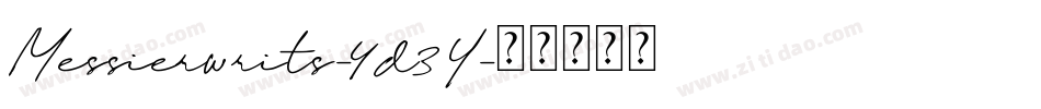 Messierwrits-4d3Y字体转换